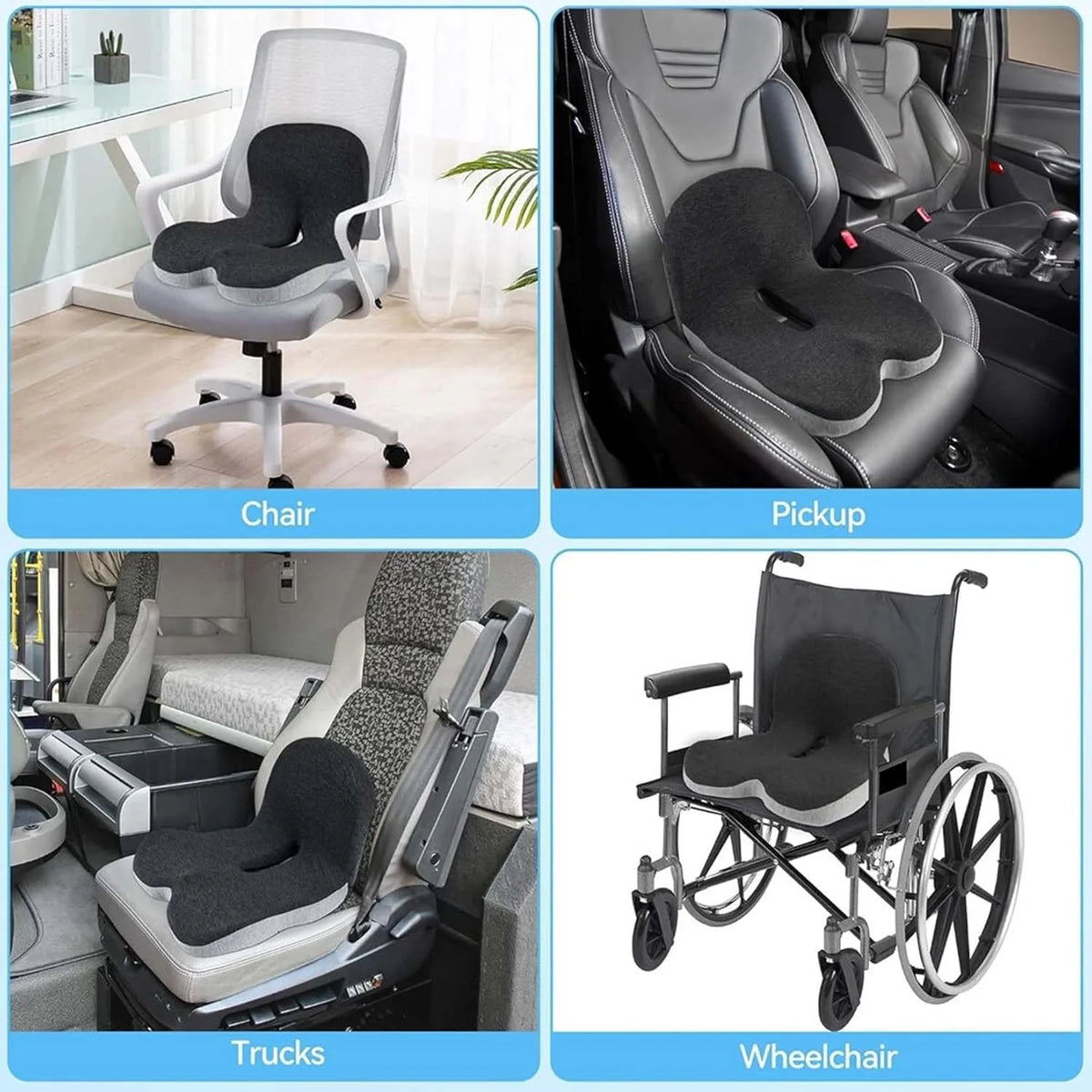 Comfort Posture Correction Chair Seat | Ergonomic Back Support